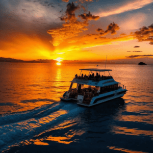 Luxurious Private Boat Charter in Islamorada, Florida Keys, with Sunset Glow